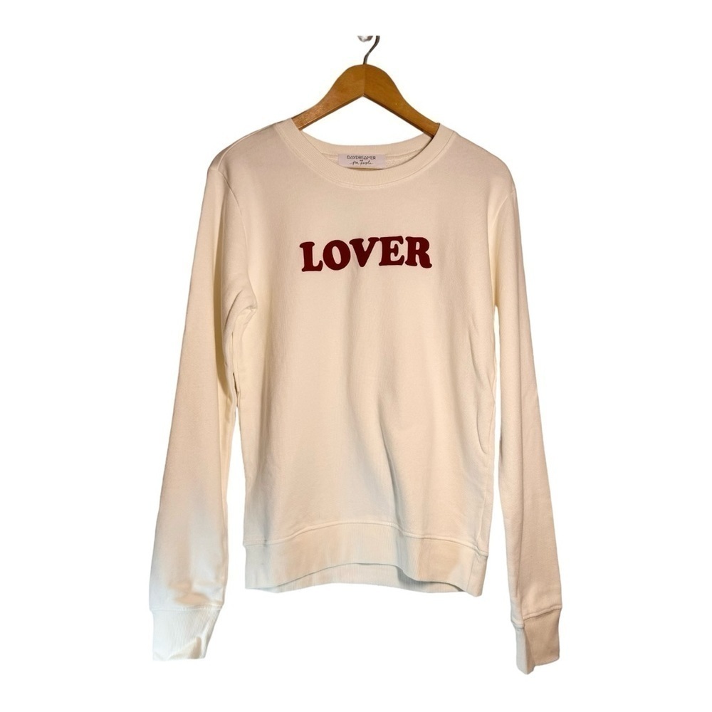 Free People x Daydreamer “Lover” Cotton Crewneck Sweatshirt NWOT - Picture 2 of 6